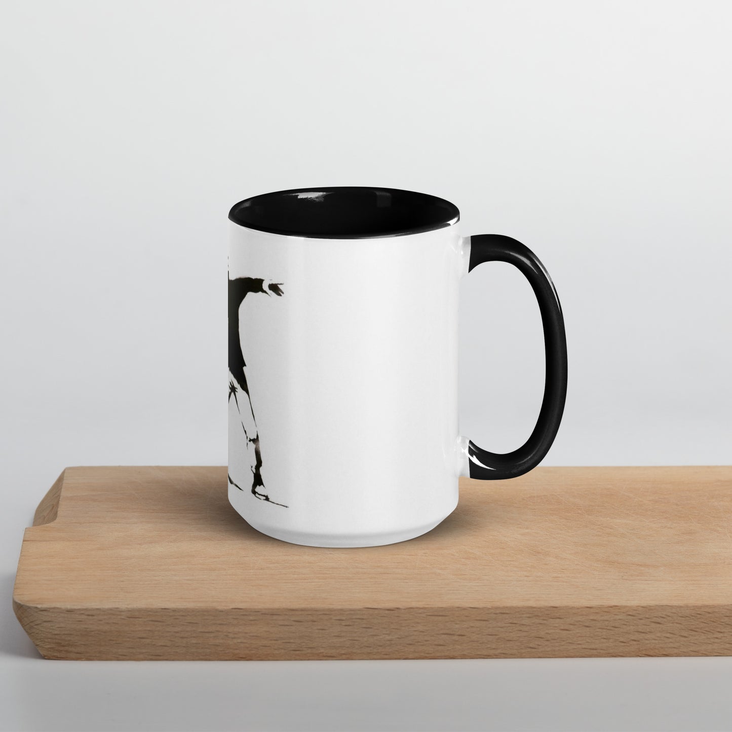 Banksy Mug with Color Inside