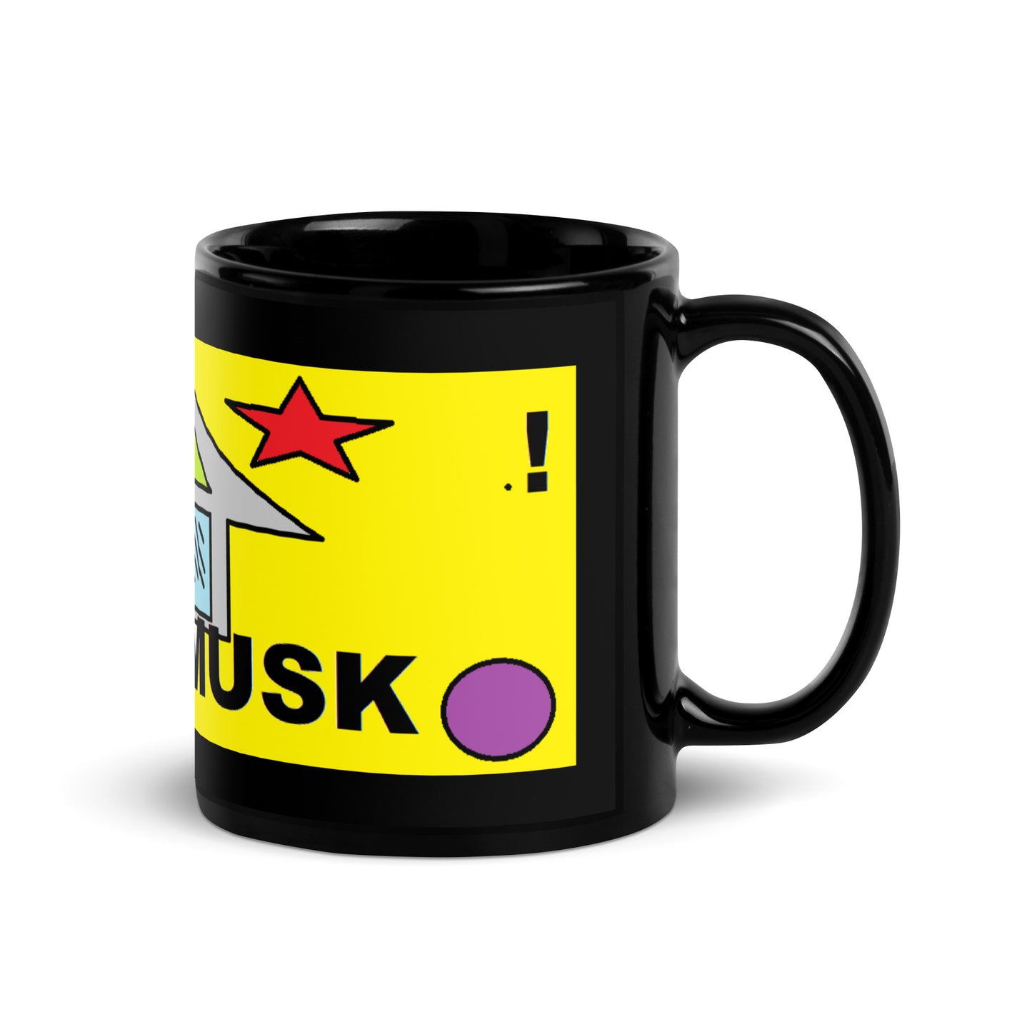 EBlack Glossy Mug