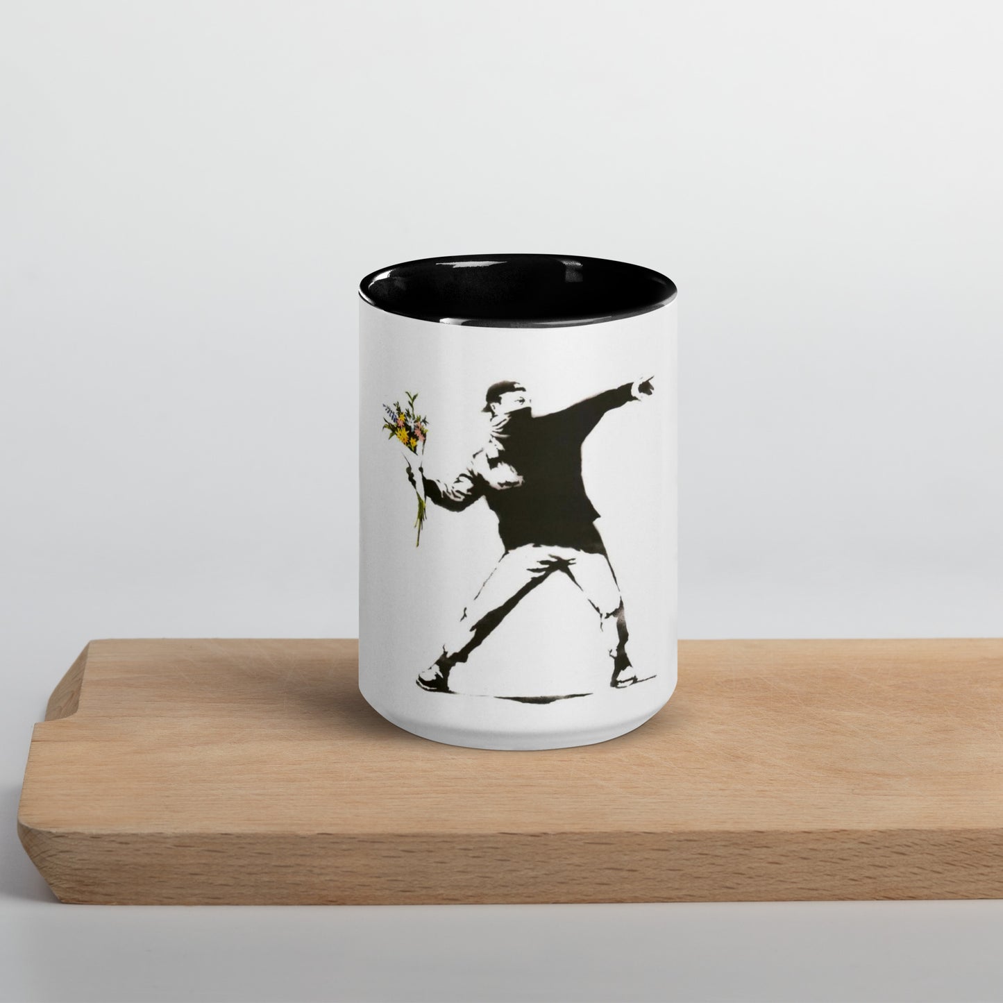 Banksy  Mug with Color Inside