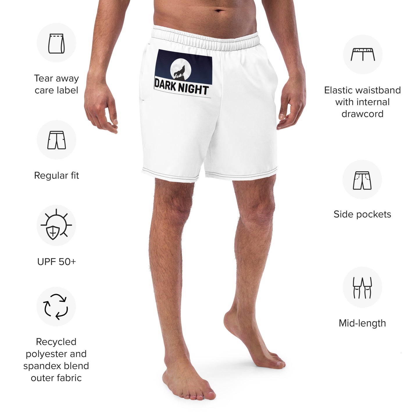 Dark NIGHTMen's swim trunks