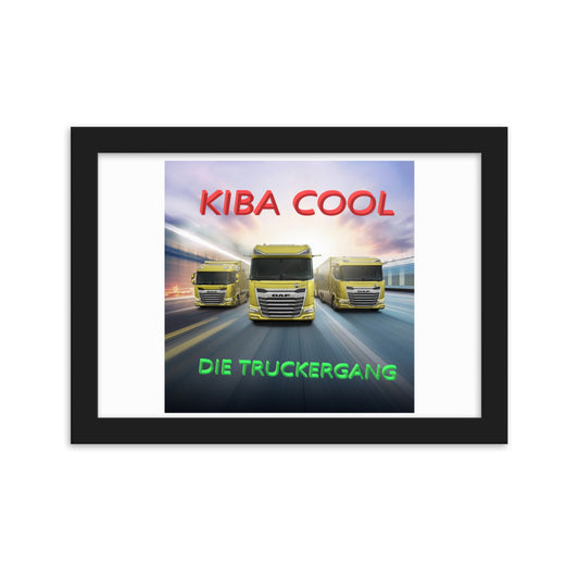 Truckergang Framed matte paper poster