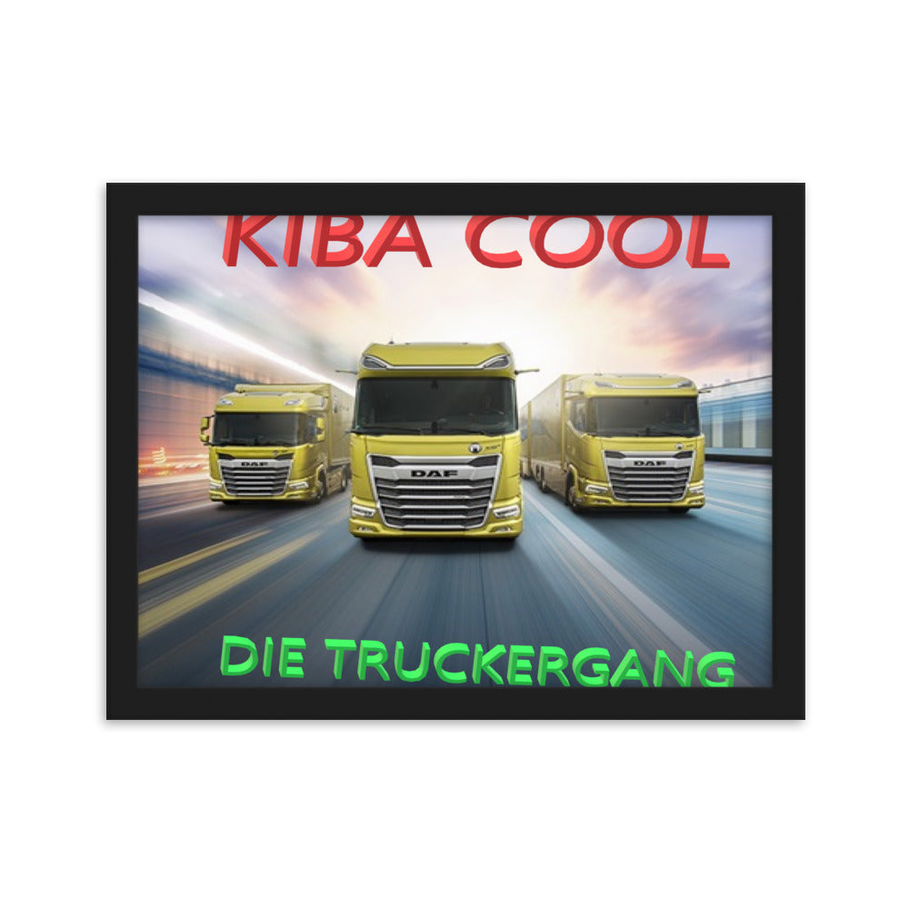 Truckergang Framed matte paper poster