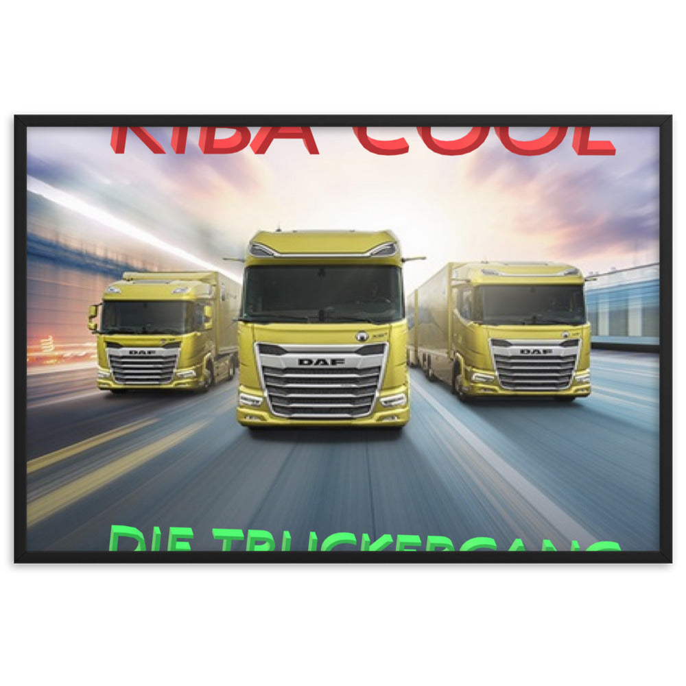 Truckergang Framed matte paper poster