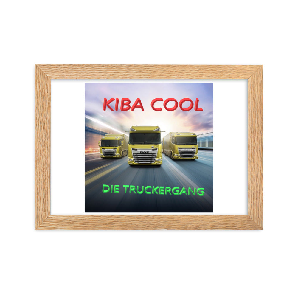 Truckergang Framed matte paper poster