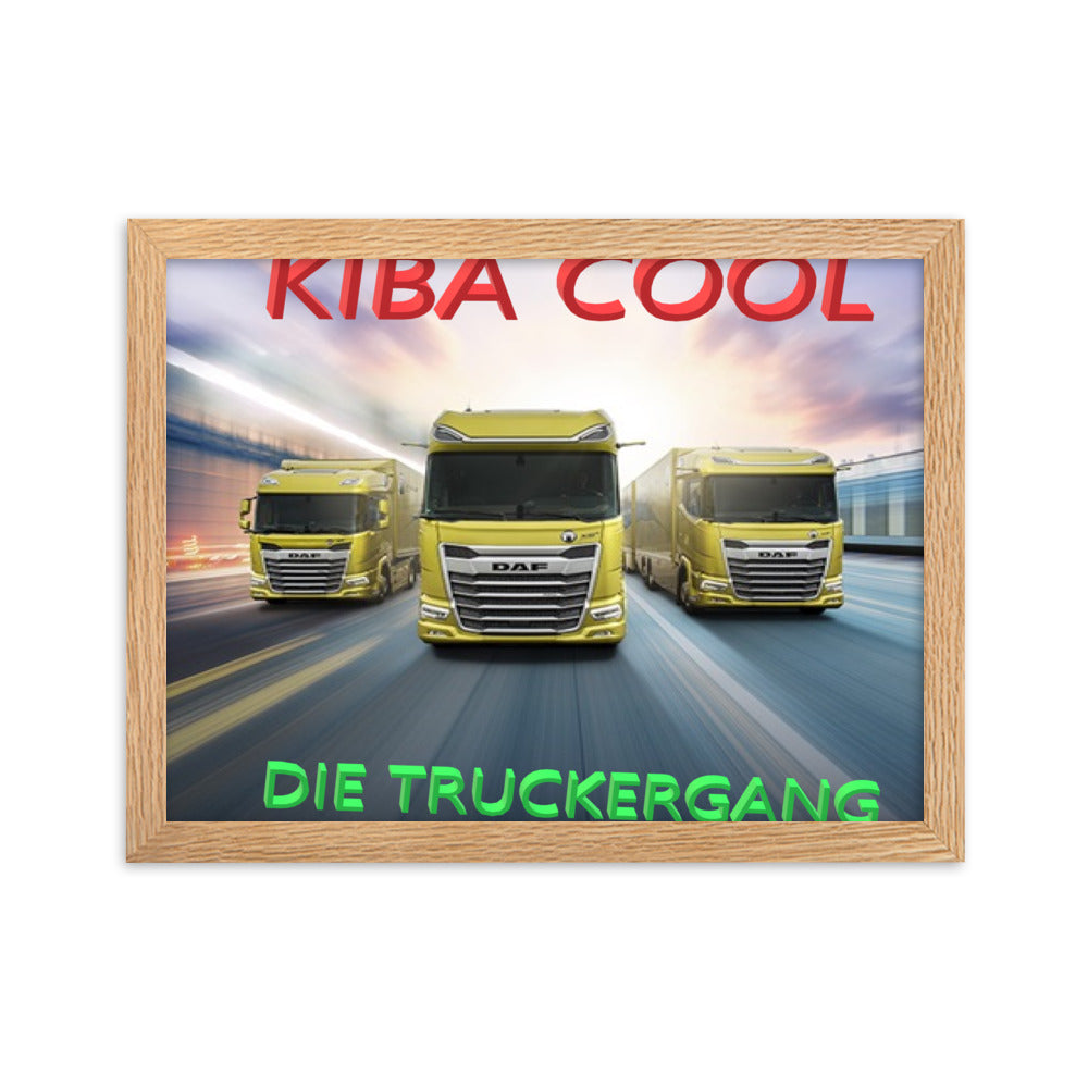 Truckergang Framed matte paper poster