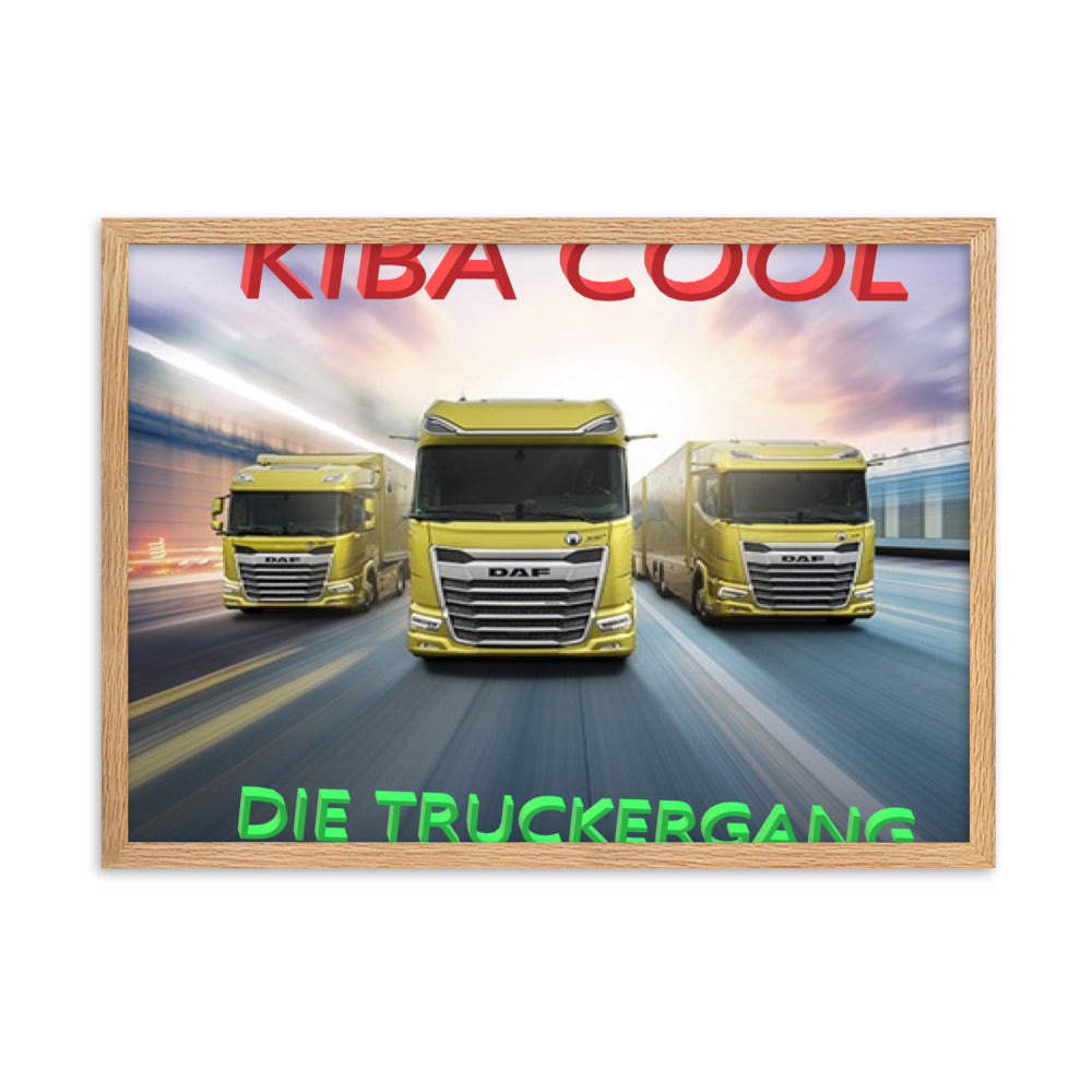 Truckergang Framed matte paper poster