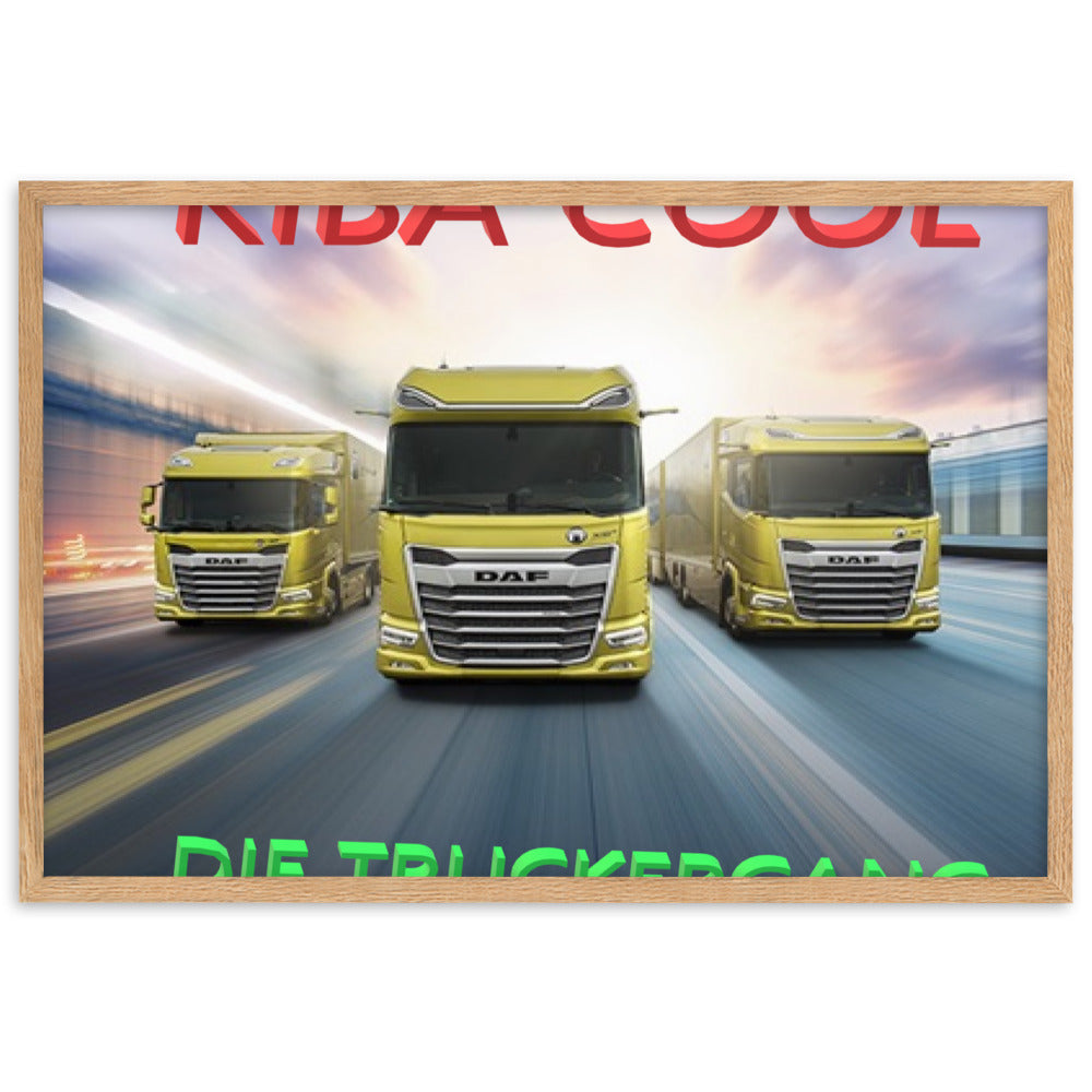 Truckergang Framed matte paper poster