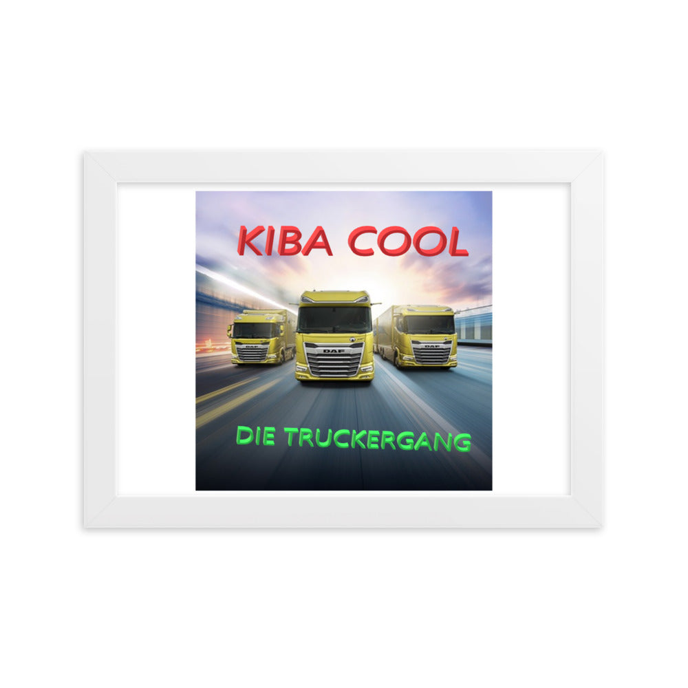 Truckergang Framed matte paper poster