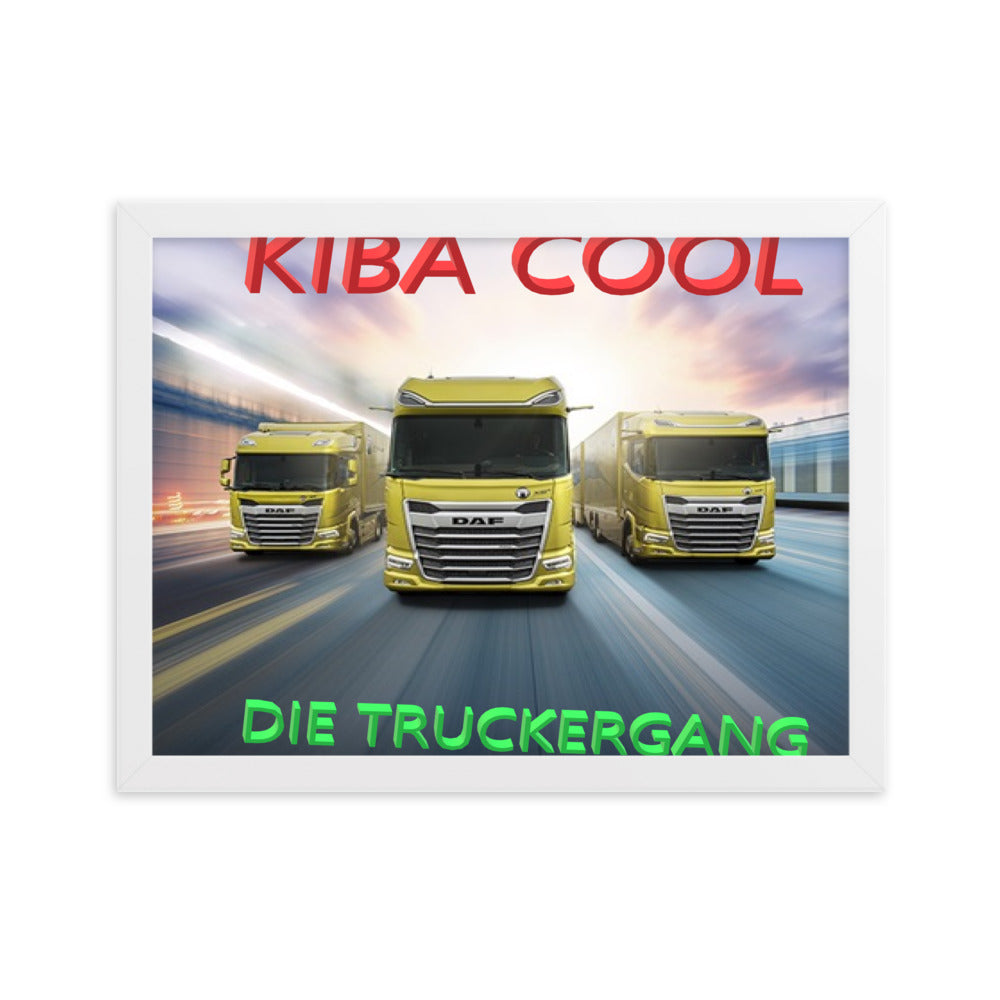 Truckergang Framed matte paper poster