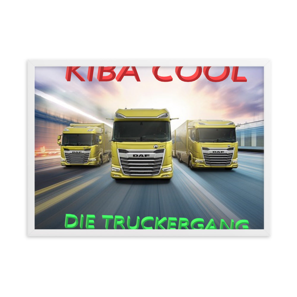 Truckergang Framed matte paper poster