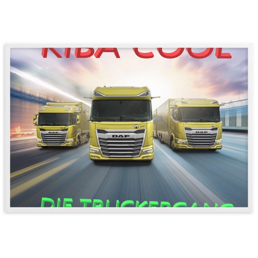 Truckergang Framed matte paper poster