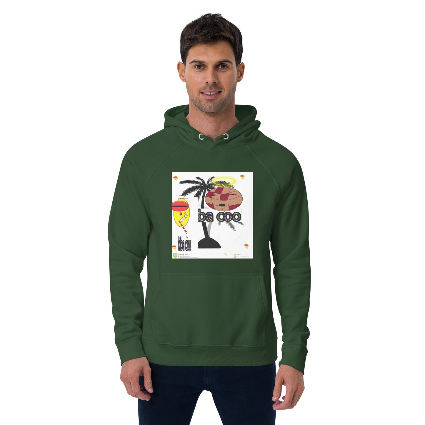 Unisex eco raglan hoodie