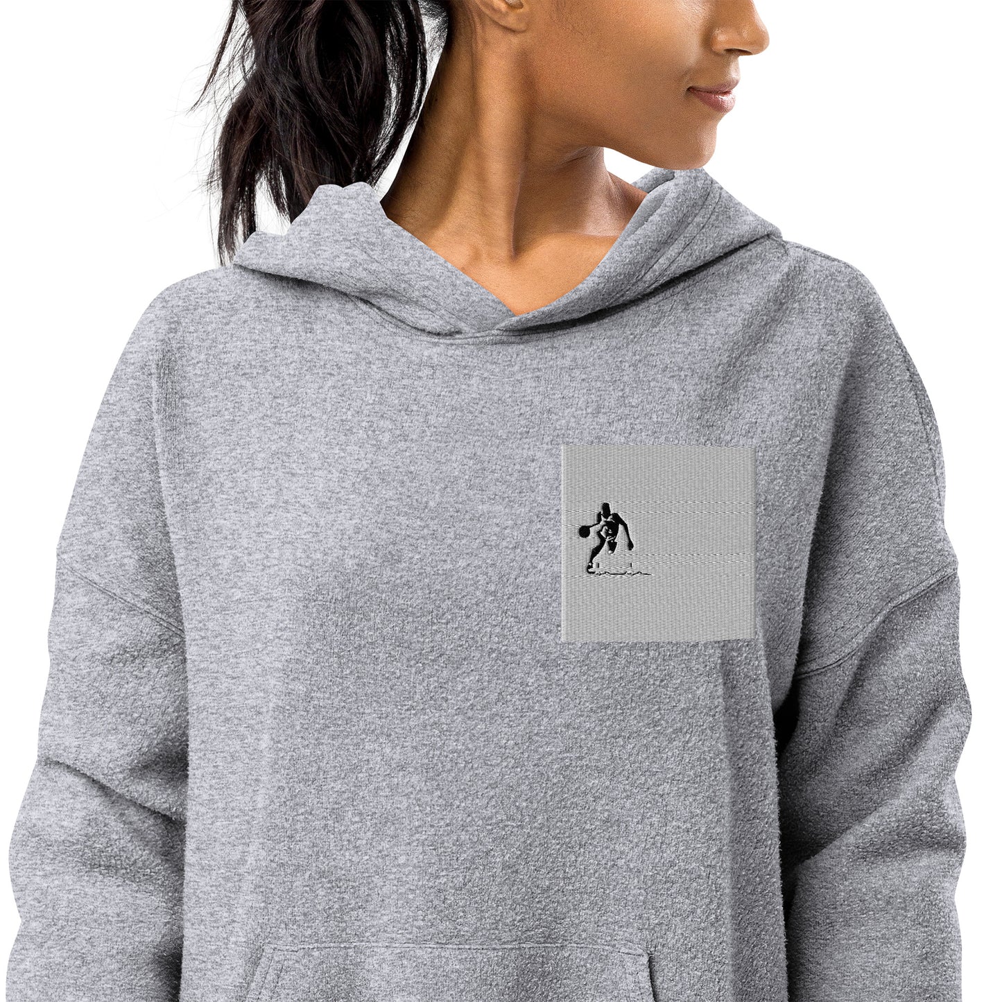 Unisex sueded fleece hoodie