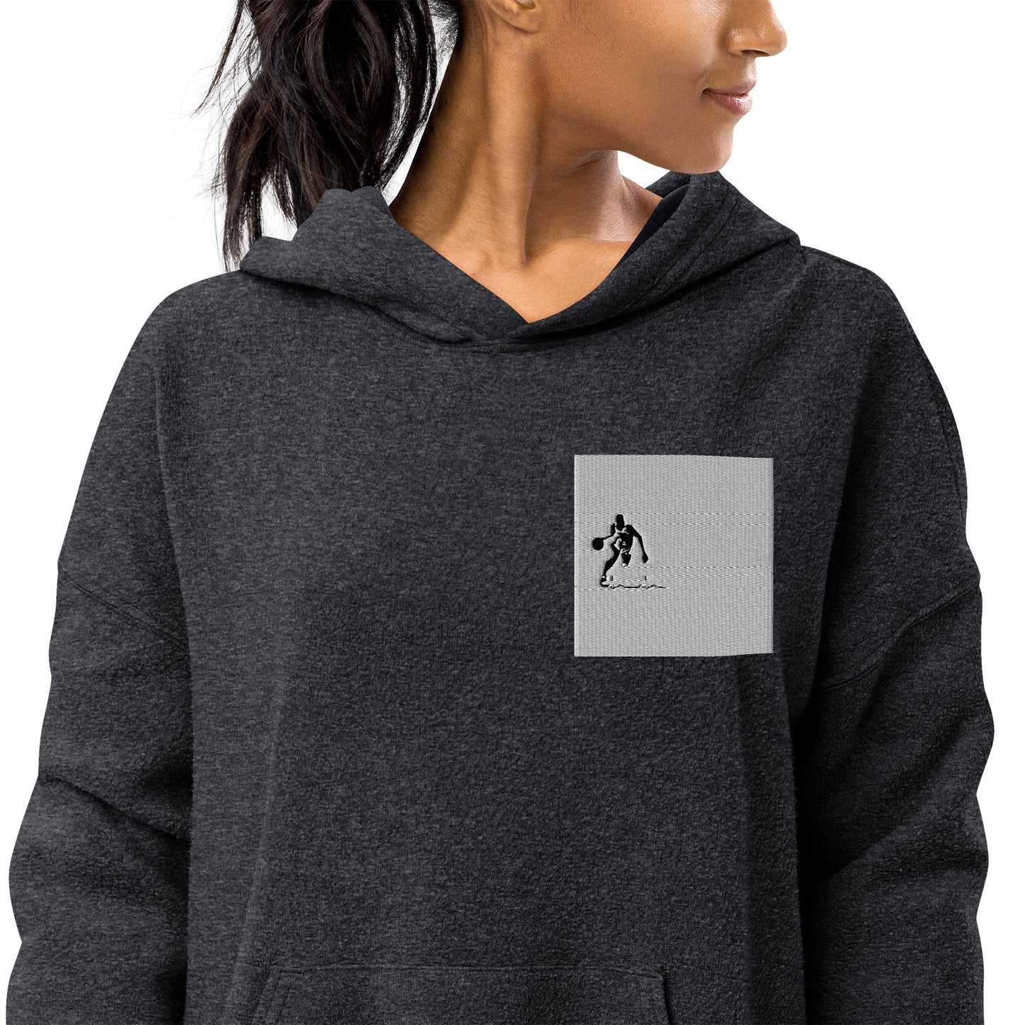 Unisex sueded fleece hoodie