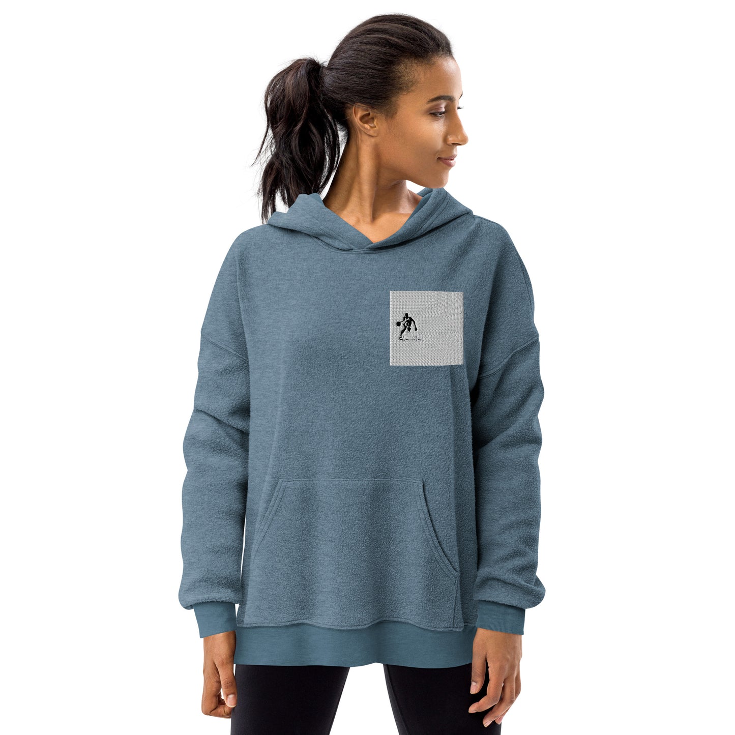 Unisex sueded fleece hoodie