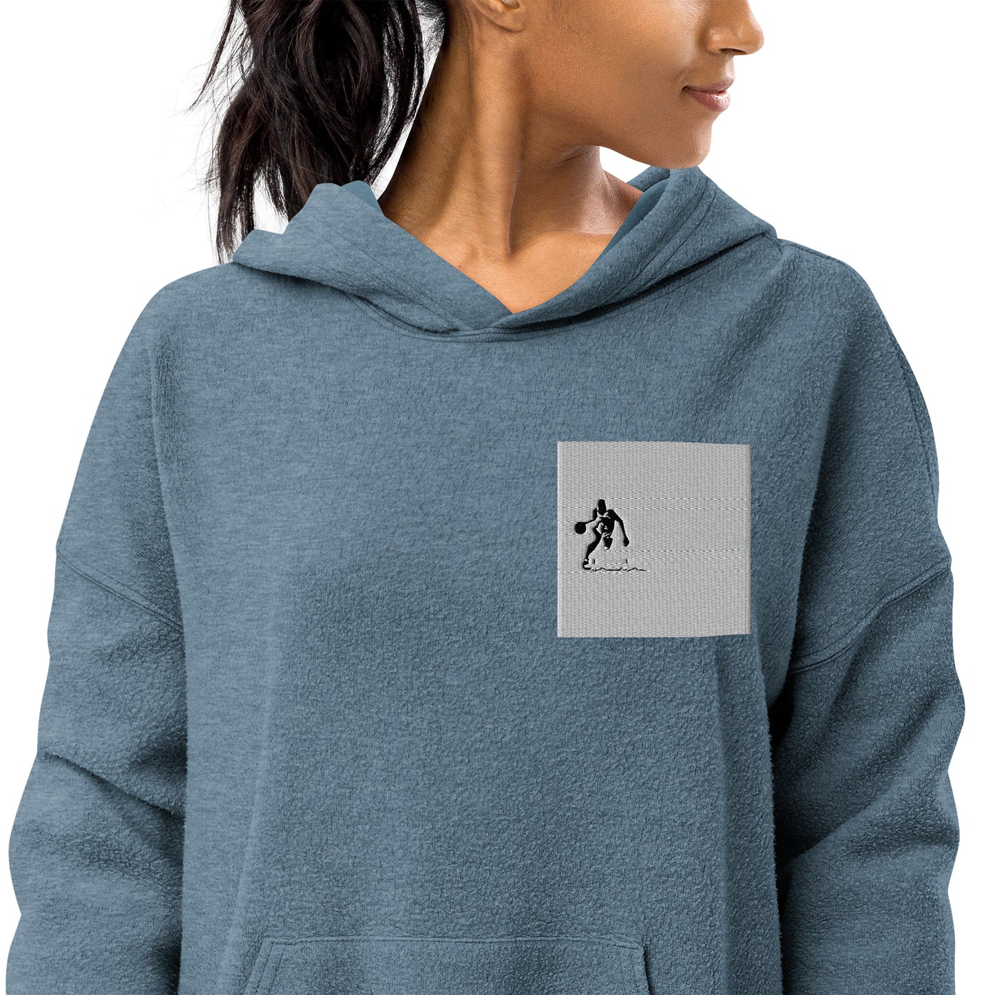 Unisex sueded fleece hoodie