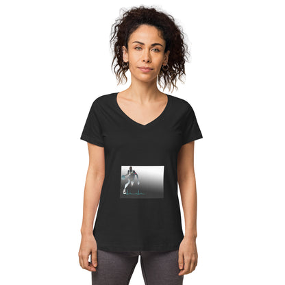 Women’s fitted v-neck t-shirt