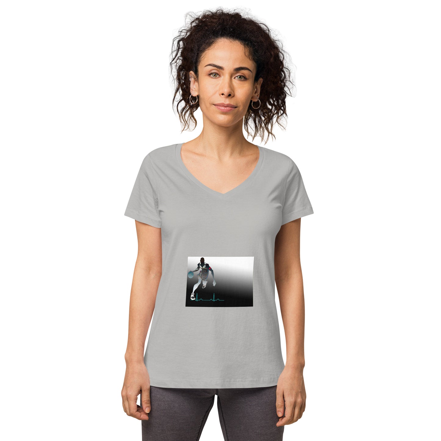 Women’s fitted v-neck t-shirt