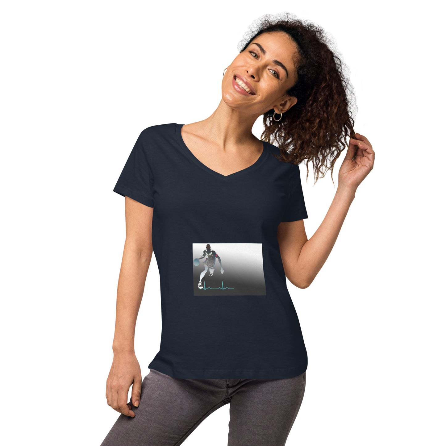 Women’s fitted v-neck t-shirt