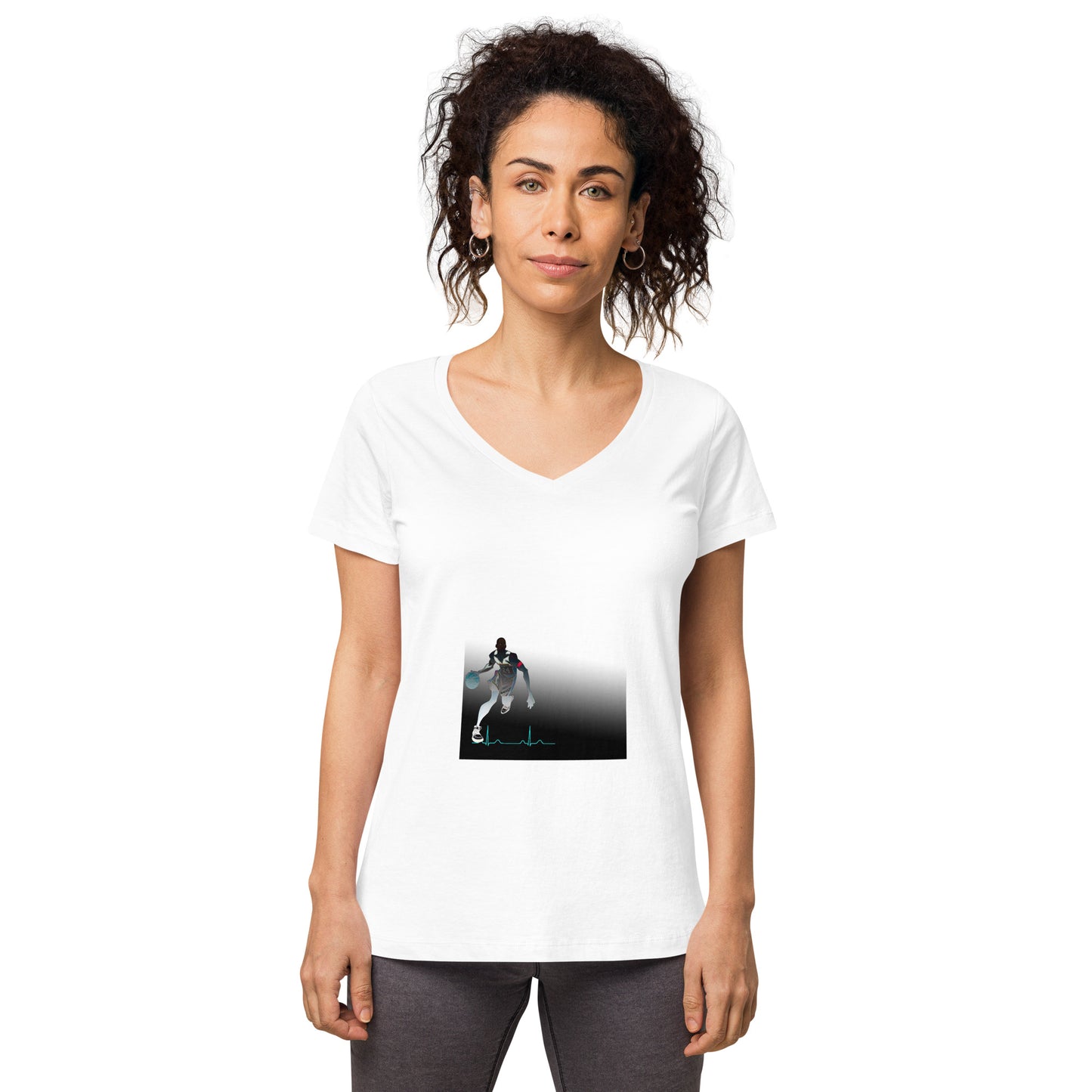 Women’s fitted v-neck t-shirt